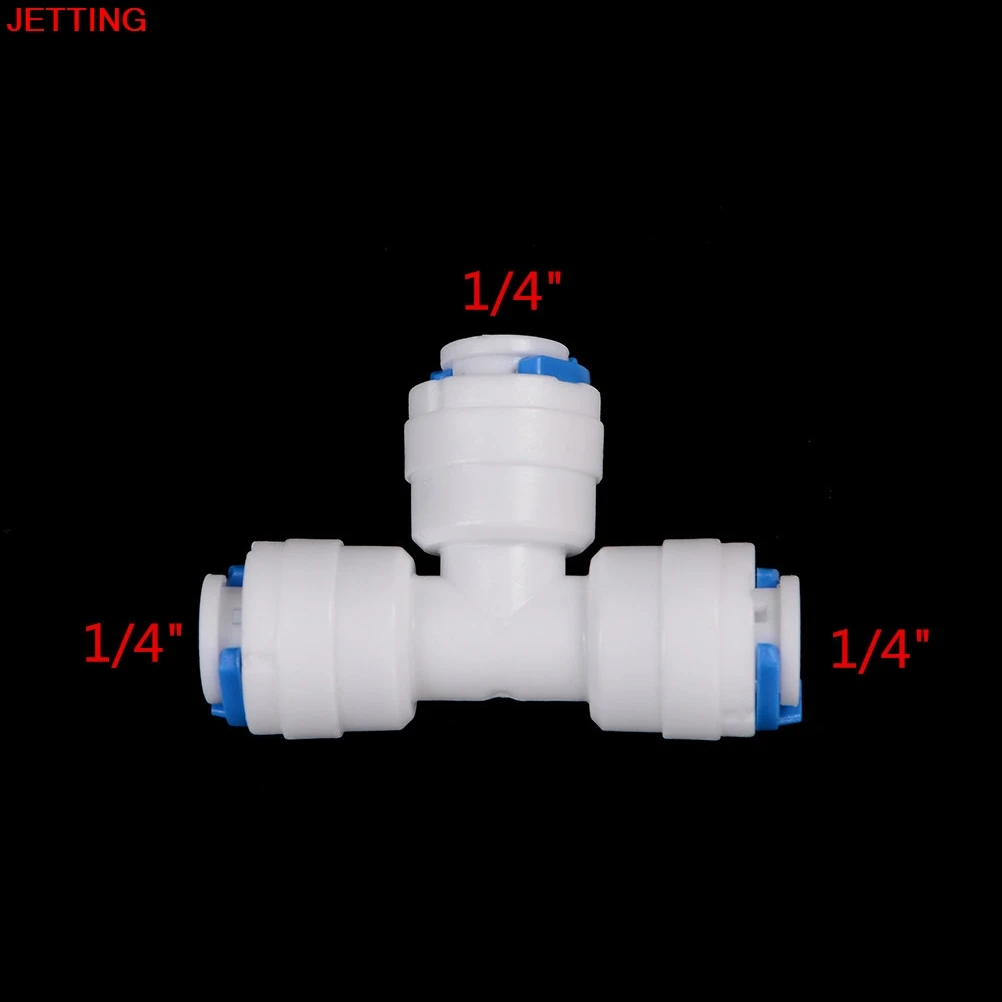 5 шт. 1/" Папа 1/4" труба OD тип шланга T qucik соединение RO соединитель воды фитинги соединение обратного осмоса аквариумная система