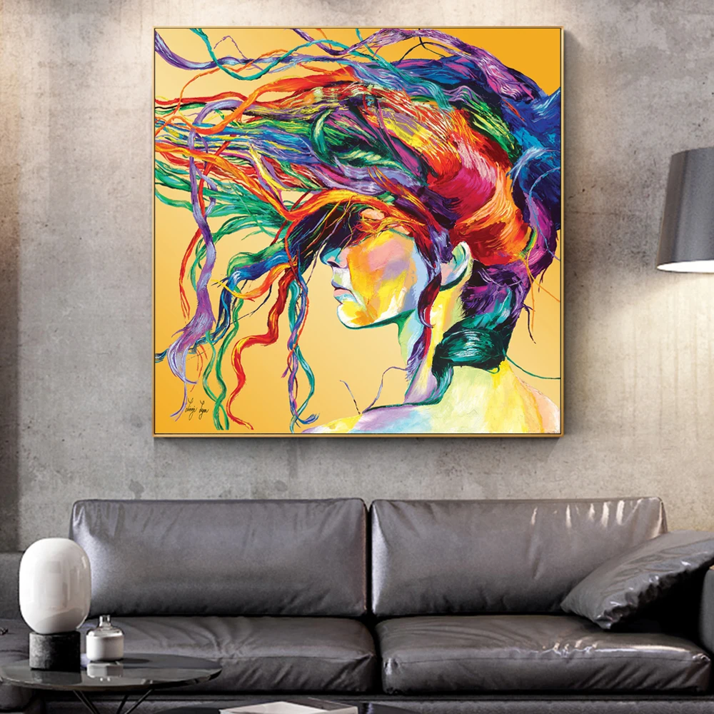 

Abstract Colorful Canvas Art Paintings Protrait Of Michael Jackson Wall Graffiti Art Prints Modern Wall Posters For Living Room