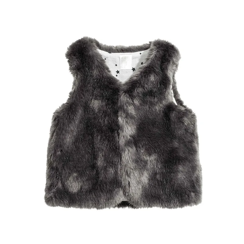 

2018 children's imitation fur vest boy and girl fur one European and American children's clothing fox fur short section FPC-74