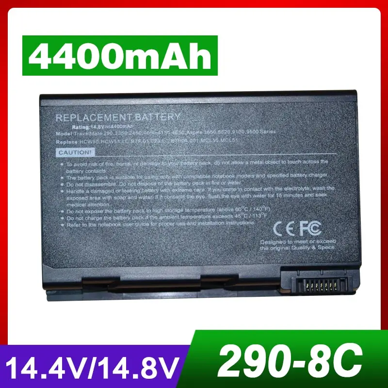 

4400mAh Laptop Battery for ACER BATCL50L BATCL50L4 BT.00803.005 BT.3506.001 BT.T3504.001 BT.T3506.001 LC.BTP00.004 LC.BTP04.001