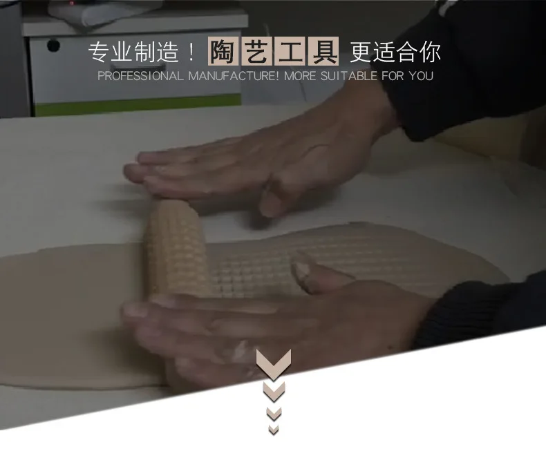 2 шт. набор деревянных скалок с печатью керамических штемпельных палочек для моделирования глиняных грязевых инструментов с печатной текстурой