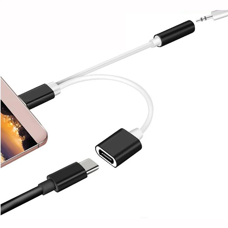 

Type C Audio Charger 3.5mm Audio Cable Converter Cable Cell phone Earphone Jack Adapter Splitter Connector Cable