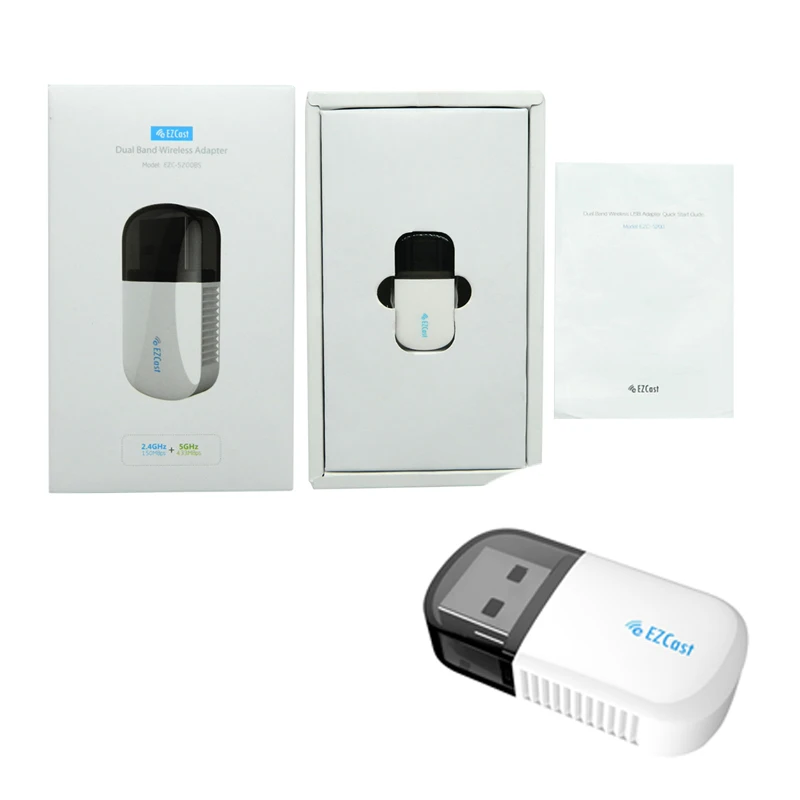 5G Dual Band 433 Мбит/с беспроводной Mini-USB Wifi адаптер LAN антенна Сеть адаптер