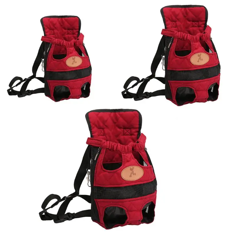 

Dog Fashion Red Color Travel Breathable Backpack Shoulder Bags Pet Pet Puppy Carrier