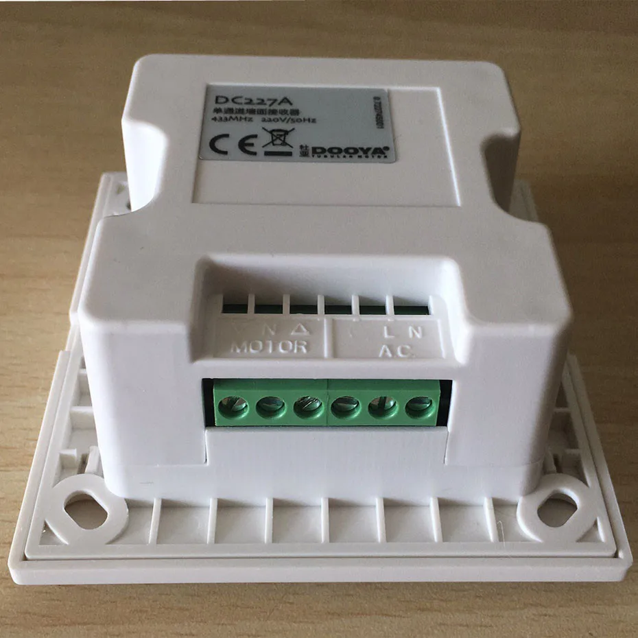 Dooya DC227A Single Channel RF433 Wall Receiver,fit Dooya S Motor S Tubular Blinds,work with Dooya RF433 Emitters like DC2700-2