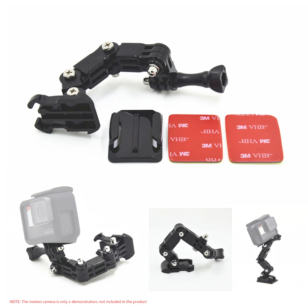 

For Gopro 4 Ways Turntable Buckle Mount for Go Pro Hero 4 5 6 4s 5s SJCAM SJ4000 EKEN H9 H9R for XiaoMi Yi action camera