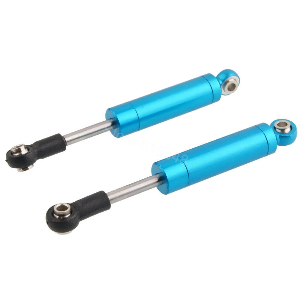 2 шт. для 1/10 RC TAMIYA CC-01 Rock Crawler алюминиевый внутренний пружинный амортизатор Собранный 72-82 мм детали для обновления - Цвет: Blue