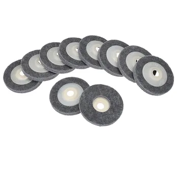 

DANIU 10pcs Angle Grinder Fiber Nylon Buffing Polishing Wheel Angle Grinding Sanding Disc 100x12x16mm