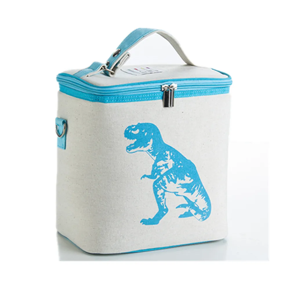 5 цветов доступны открытый Термальность охладитель хлопок корзина для белья Tote Сумка для пикника и кемпинга для взрослых и детей Мягкий плечо сумка для пикника - Цвет: Blue
