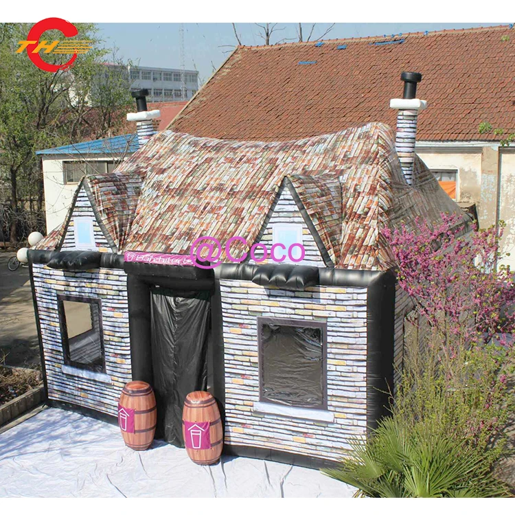 

free shipment to door!6*4*5mH new design Inflatable Party Tent House,Inflatable Bar inn, Inflatable pub tent for sale