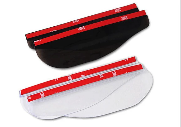 Car Rear View Mirror Sticker Rain Eyebrow Weatherstrip Auto Mirror Rain Shield Shade Cover 2PCS Car styling