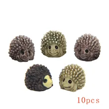 10Pcs/ Set Kawaii Mini Animals Fairy Garden Figurines Miniatures Home Micro Miniatures Home Garden Decor DIY Accessories