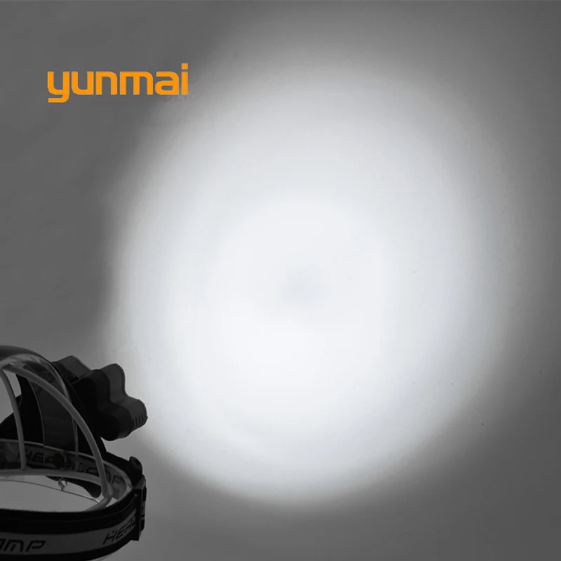 Ультраяркий светодиодный налобный фонарь yunmai 7 * Новый xml t6 + 2 Q5 USB налсветильник