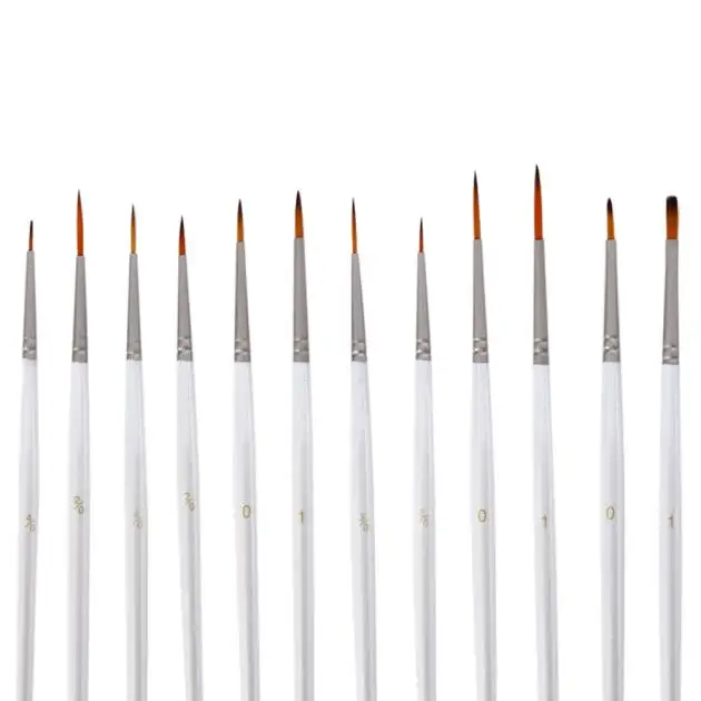 

Set 12pcs Detail Paint Brush Miniature Brushes for Art Paint Brush for Watercolor Acrylic acid and oil brush