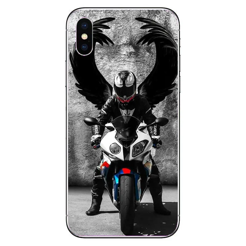 Мягкие ТПУ Силиконовые чехлы для телефонов Ретро Moto Cross мотоциклетные спортивные