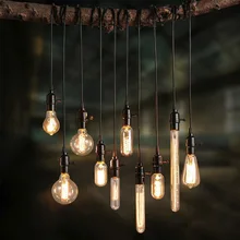 Лампа E27 40W накаливания Ретро Лампа 220V ST64 A19 T45 T10 G80 G95 лампочки с ампулой винтажная лампа накаливания