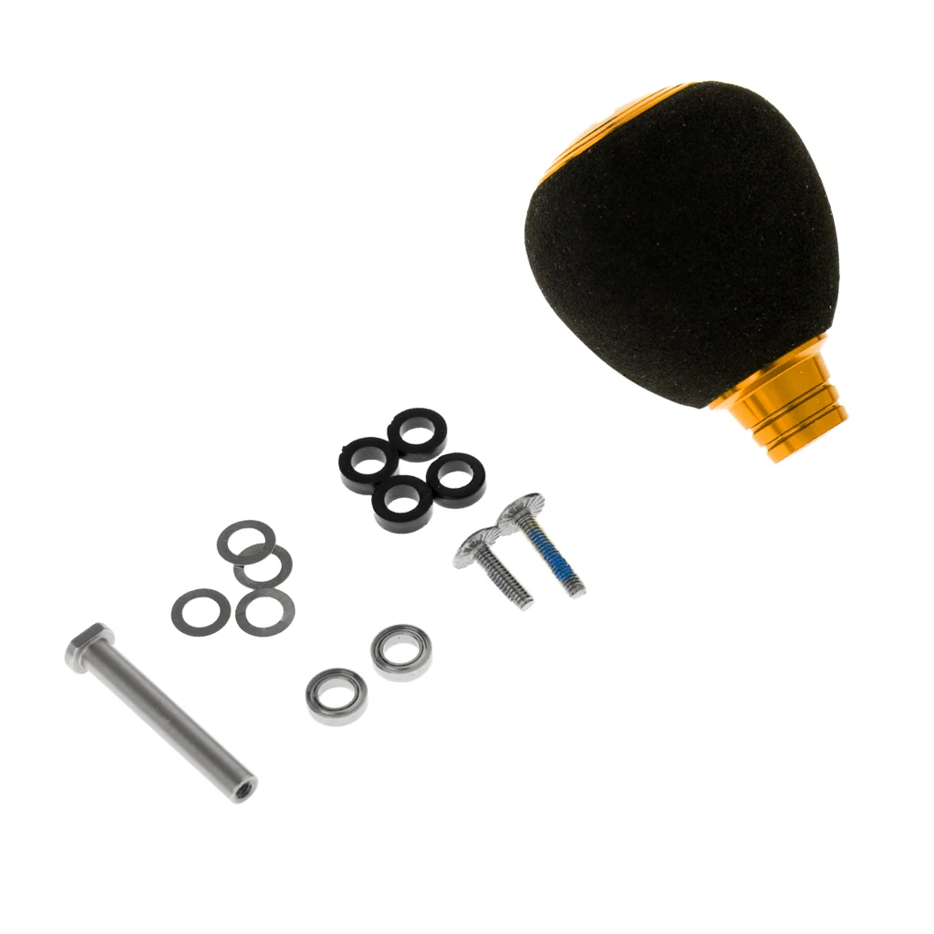 Reel Fishing Handle Ball Knob Replacement Power Handle Gear Anti-corrosion for Fishing Baitcasting Reel Stainless Steel Bearings