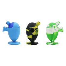 Силиконовые табачные трубки портативные с фильтром трубы для курительная трубка, курение травы сухой сжигание трубы случайный цвет