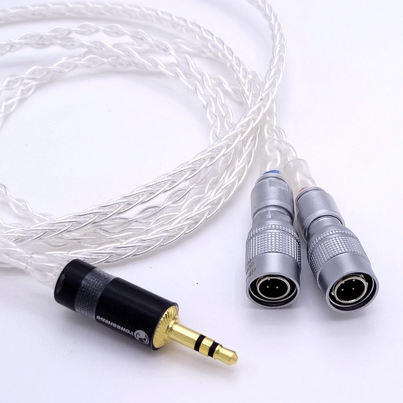 8 Cores 2.5M Silver Plated Replacement Cable for Mr Speakers Ether