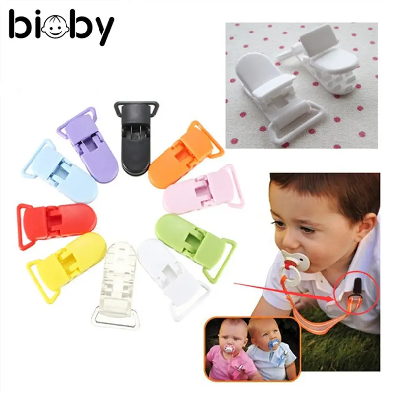 

Baby Kids T-shape Plastic Pacifier Clips Soother 10Pcs/Lot Dummy Style Badge Holder Portable Baby Care Products Supplies