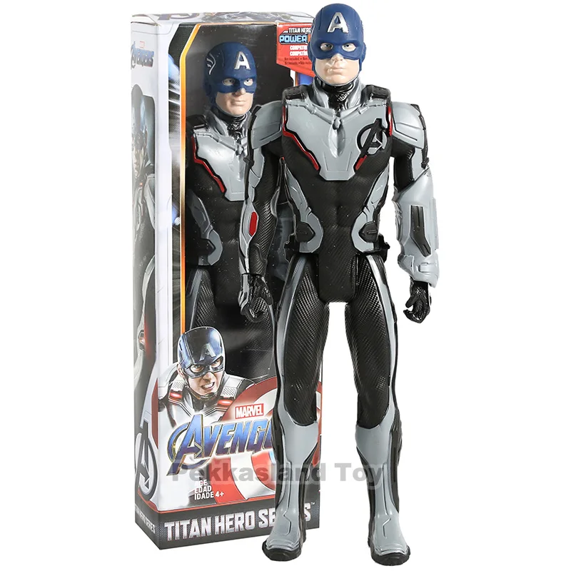 Captain America box Marvel Мстители 4 Endgame Antman Ронин Железный человек Тор Капитан Марвел Халк Титан герой серии фигурка игрушка - Цвет: Captain America box