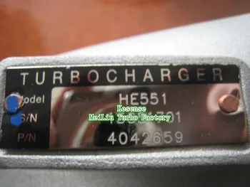 

Various, Construction HE551V 2835376 4042659 Turbo charger