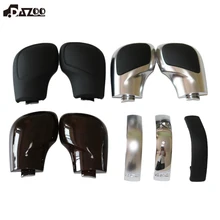 DAZOO cromo mate con cuero DSG palanca de cambio cubierta lateral DSG emblema para V W Golf 6 7 R Passat B7 B8 CC R20 J ETA MK6 GLI