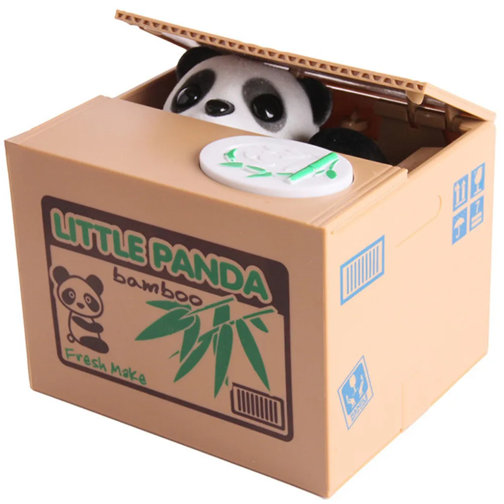 

Gift Kids Save Money Steal Coin Electronic Plastic Safebox Cute Personality Funny Prank Save Panda Music Strong Box