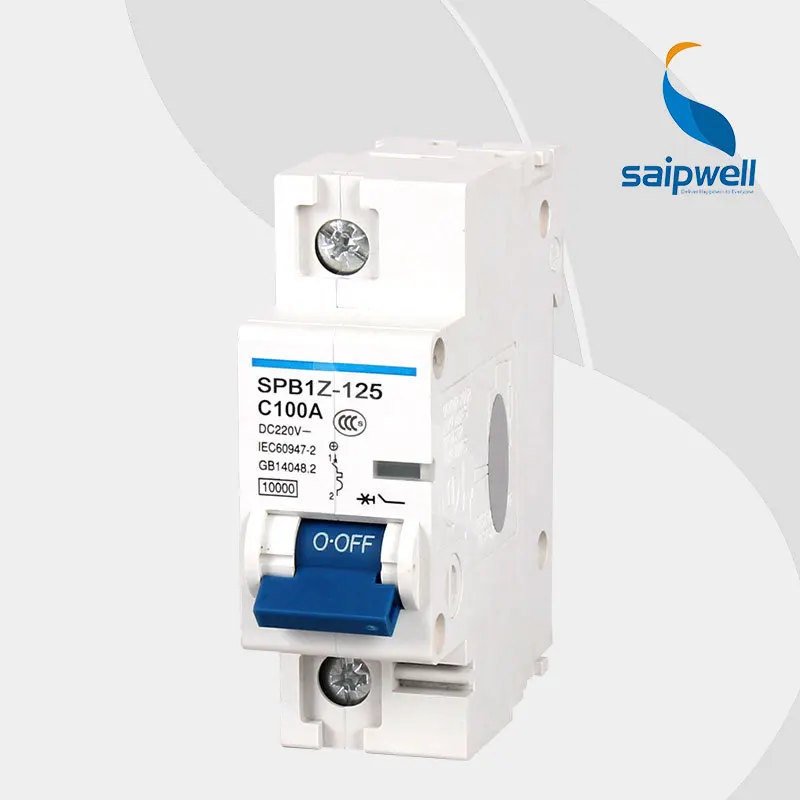 

Saipwell Circuit Breaker for Over Current And Leakage Protection for Home Direct Current Use (SPB1Z-125/C100)