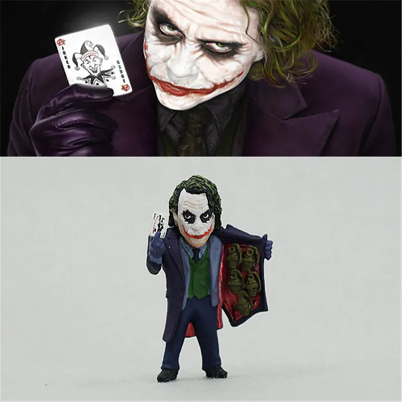 

Batman The Dark Knight Joker Action figure toys Heath Ledger Joker action collection model PVC toys 5cm