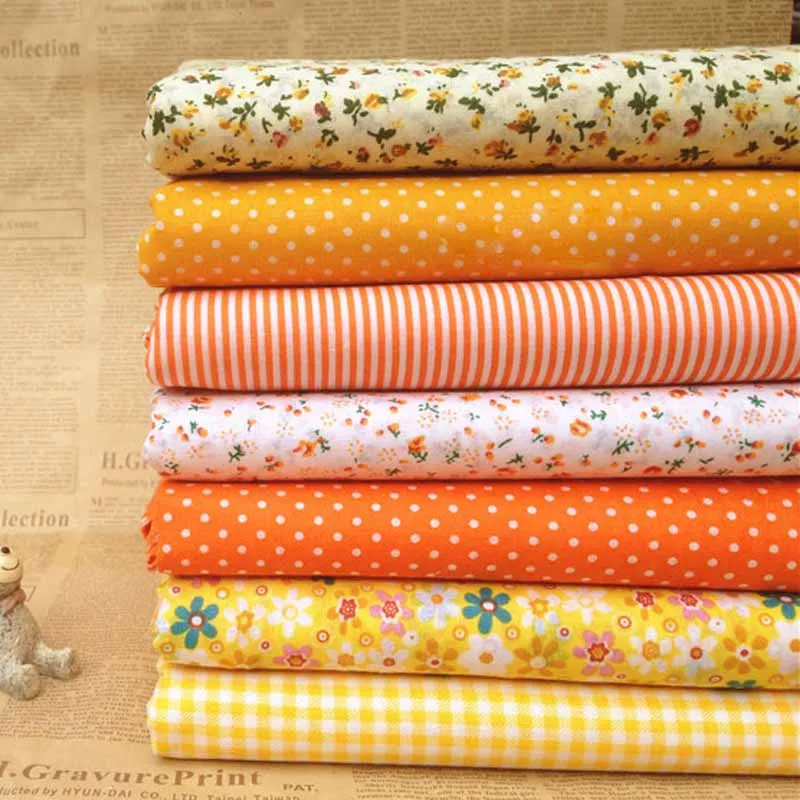 

Urijk 7PCs/set 25x25cm DIY Patchwork Handmade Fabrics For Sewing Cotton Fabric Quilting Fabric For Needlework Felt Home Decor