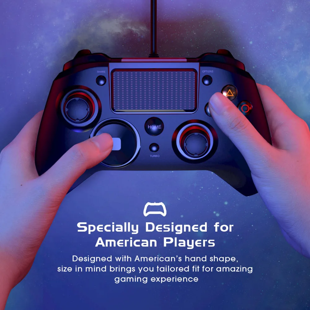 Игровой контроллер Mpow PS4 проводной USB геймпад с несколькими джойстиками