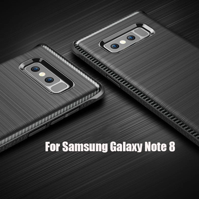 MAKAVO телефон чехлы для samsung Galaxy Note 8 Роскошные противоударный щеткой мягкой