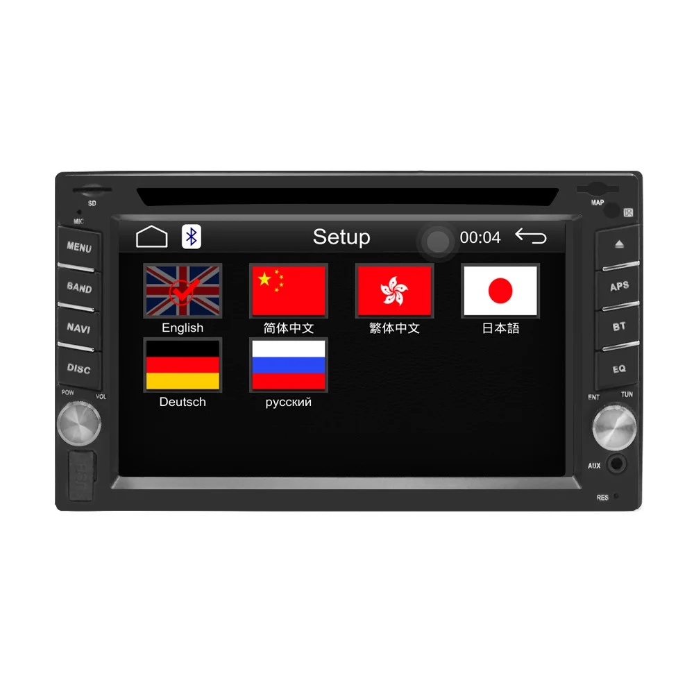 Perfect 2Din Universal Car DVD player Autoradio carplay 6.2"car Radio stereo Bluetooth USB/SD Steering Wheel Control phone Double Din 6