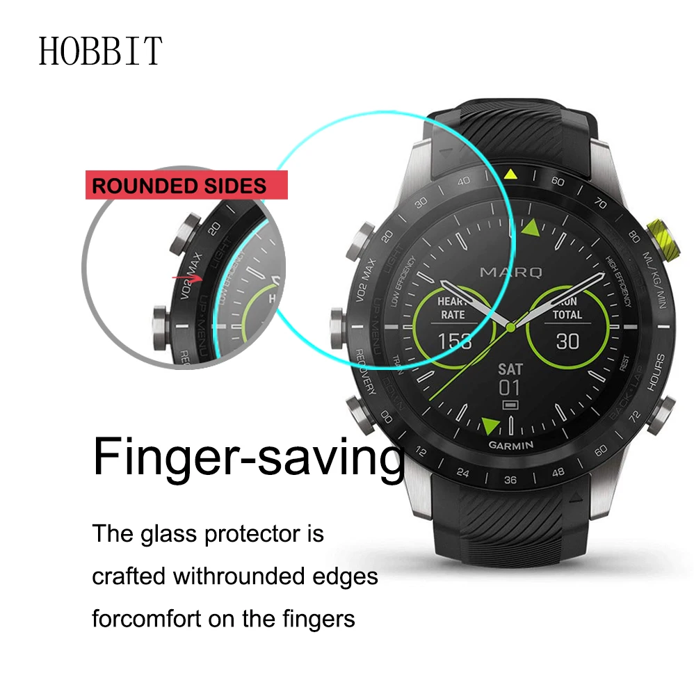 2 упаковки для смарт часов Garmin MARQ Athlete защита экрана из закаленного стекла 9H 2.5D