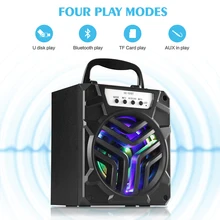 OOTDTY New 2017 Outdoor Portable HK-101BT Bluetooth Speaker Super Bass Support TF/AUX/FM Radio