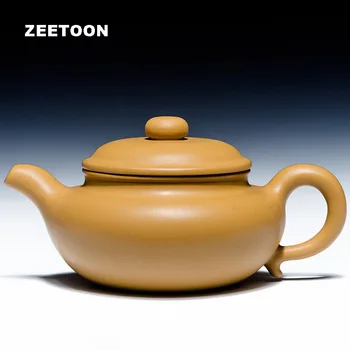 

330cc Authentic Yixing Teapot Master Handmade Chinese Purple Clay Kung Fu Tea Set Duan Mud Antique Zisha Fanggu Fang Gu Tea Pot