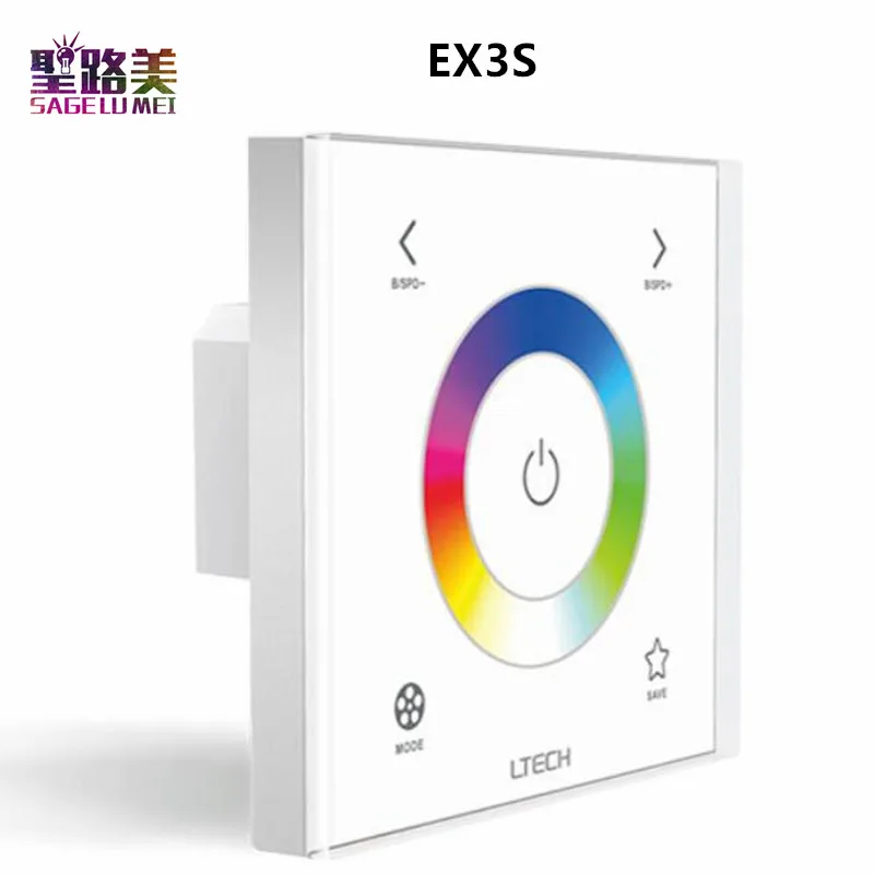 EX1/EX1S/EX2/EX3/EX3/EX4/EX4S AC100V-240V РФ 2,4 GHZ приглушить/КТ/RGB настенный светодиодный переключатель сенсорной панели RGBW полосы Панель контроллер