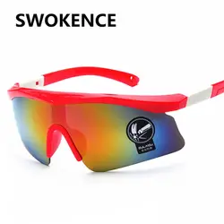 SWOKENCE Мода Съемная половина кадра солнцезащитные очки Для мужчин Для женщин Брендовая Дизайнерская обувь анти-сломанной красочные зеркало