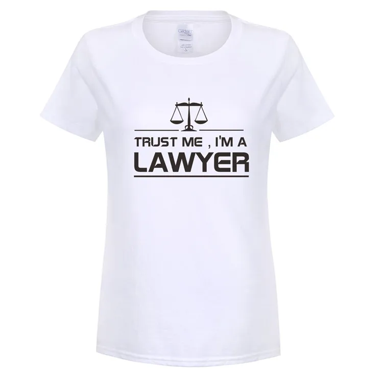 Omnitee Лето поверь мне я юрист футболки женские Костюмы Топы корректирующие хлопок футболка с коротким рукавом Для женщин Обувь для девочек адвокат футболка ot-728 - Цвет: as picture