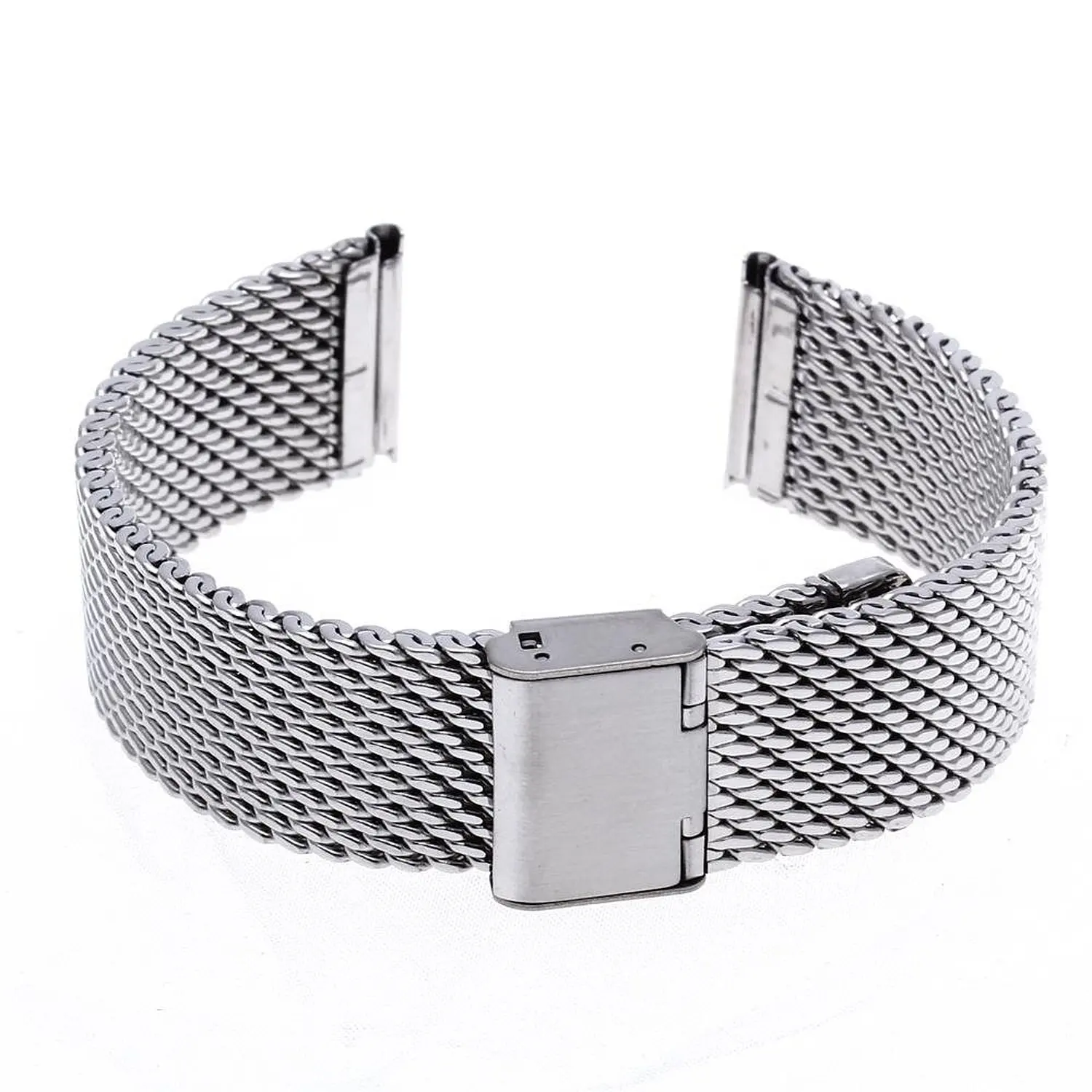 

Strap Replacement Steel Silver Folding strap for Watch New 20mm