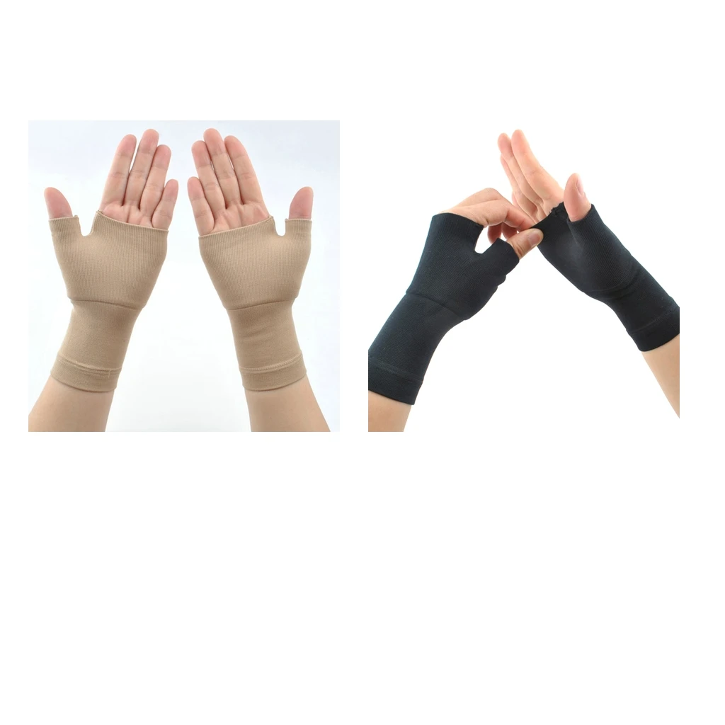 2 пары компрессионные перчатки при артрите боли в суставах легкость для карпального тоннеля компьютерного ввода и повседневной поддержки для рук и запястья