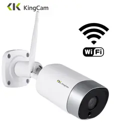 KingCam металлическая наружная Wifi ip-камера 4MP HD Влагонепроницаемая двухсторонняя аудио Беспроводная камера ночного видения