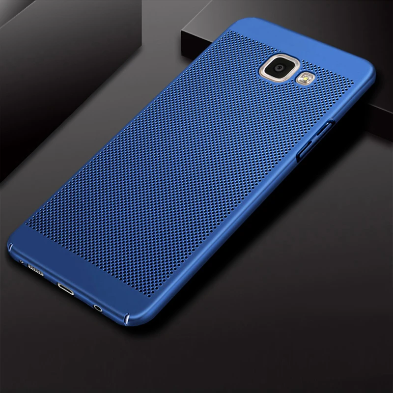 Чехол s для samsung Galaxy A7 Duos A710F A710F DS A710FD A710M A710M DS A710Y DS A7100 A710Y SM-A710F A710 крышка чехол сумка - Цвет: Blue