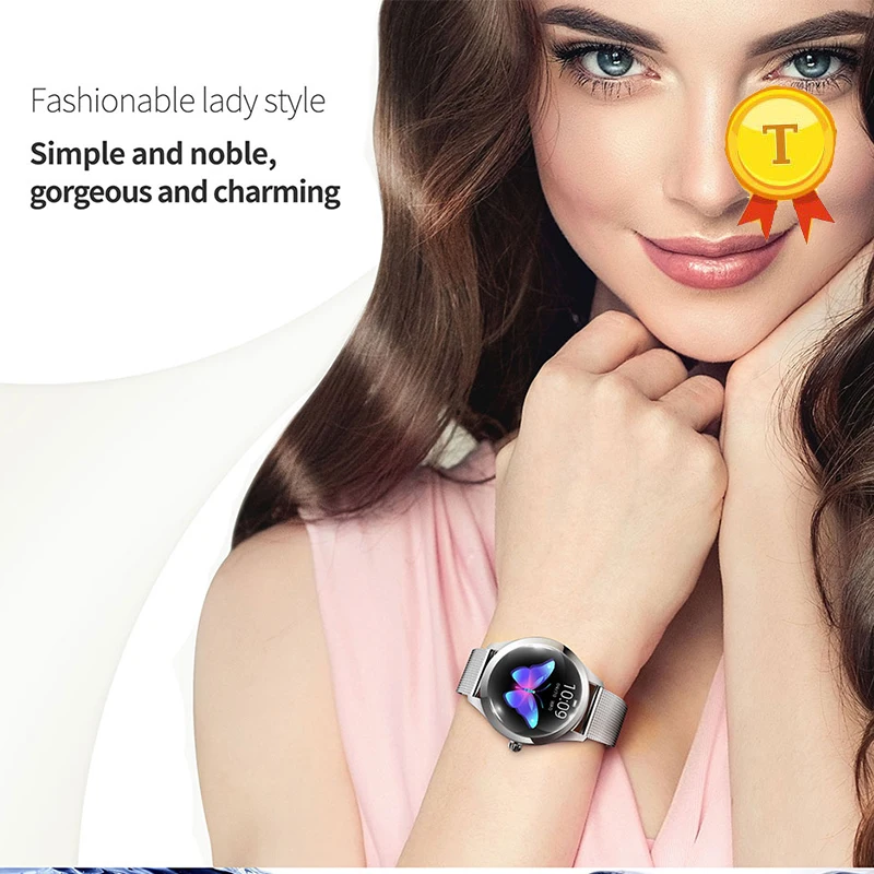 Женские Смарт-часы, мониторинг сердечного ритма, Bluetooth, IP68, водонепроницаемые, для Android IOS, фитнес-браслет, умные часы