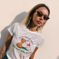 Gato Bordado de Veludo das mulheres 2018 Novo verão de Manga Curta tee camiseta sm l