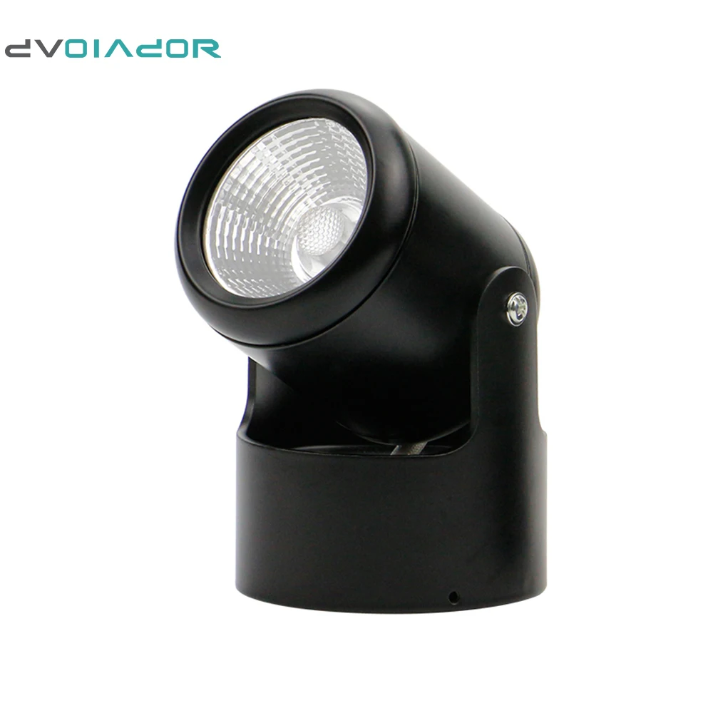 

DVOLADOR Black Surface Mounted Dimmable COB LED Downlight 7W 10W 15W 20W led Ceiling Lamp Angle Adjustable LED Downlight Indoor