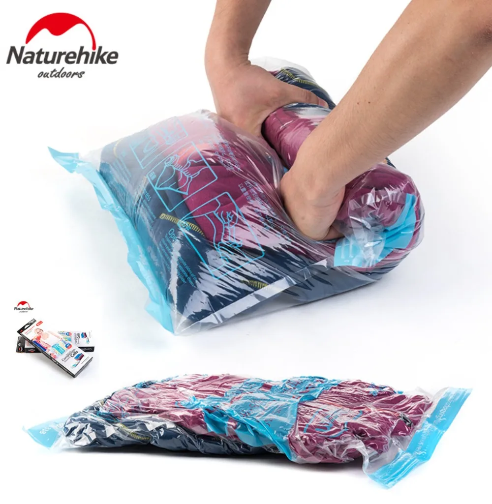

Naturehike new technique hand scroll Vacuum compression bags travel Reusable Blanket Clothes Quilt Storage Bag Organizer