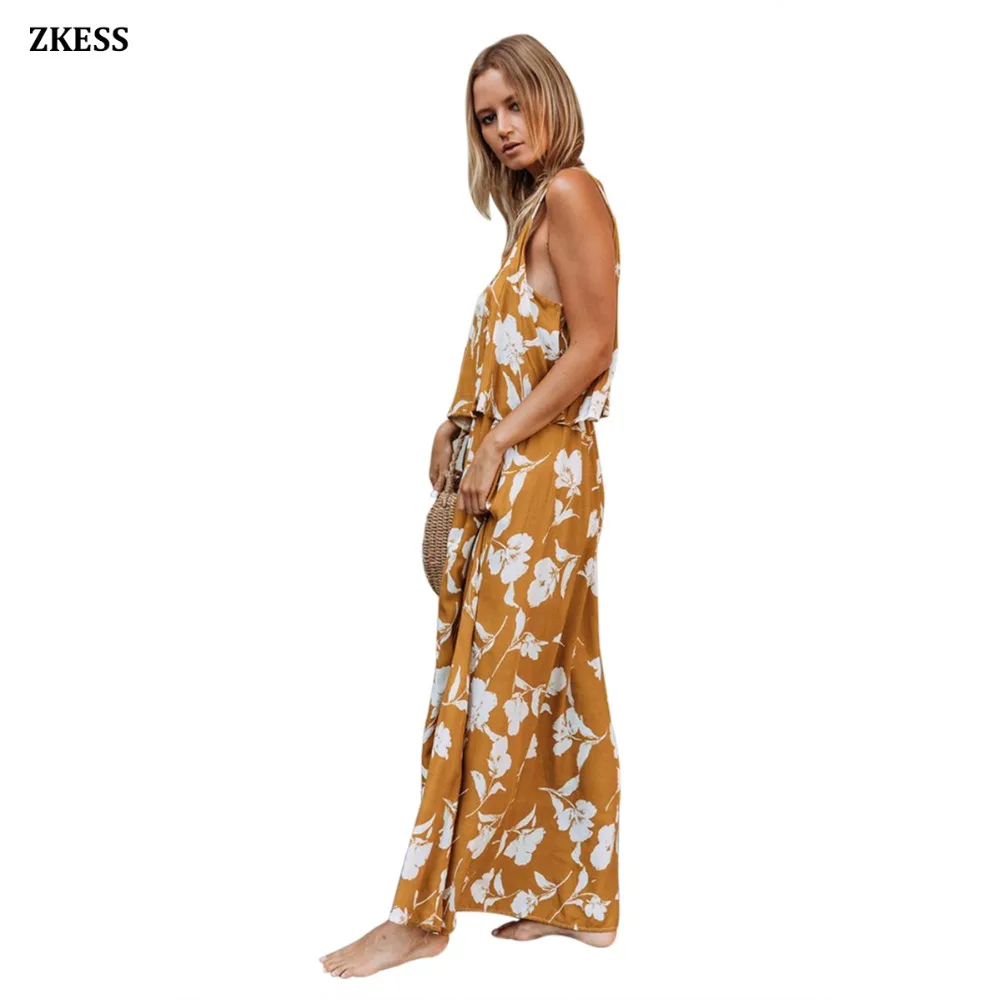 Chic-Summer-Boho-Floral-Maxi-Dress-in-Mustard-LC61991-7-3