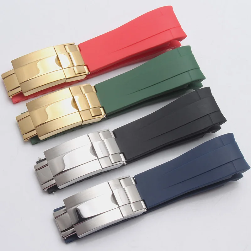 

BRETA Waterproof Watchband Rubber Silicone Strap 20MM 21MM for Longines Watch Sports series HYDROCONQUEST Diving strap